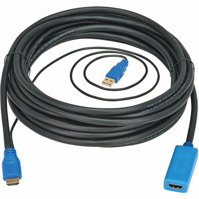 Eaton P569-A20-MF-8K6 Cable de Extensión HDMI de la Serie Eaton Tripp Lite con Amplificador/Repetidor de Señal Activo (M/H), 8K 60 Hz, HDR, 4:4:4, HDCP 2.3, 20 ft. (6.1 m)