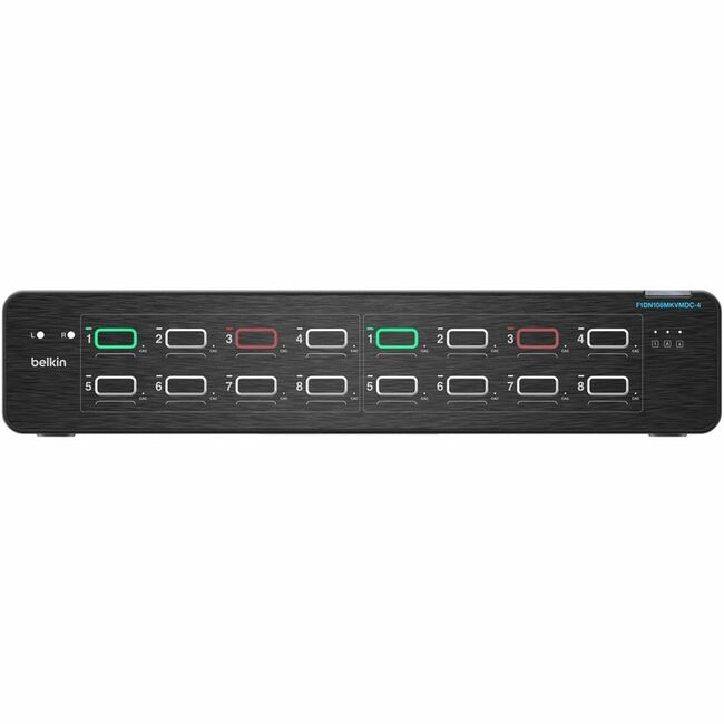 Belkin International INC F1DN108MKVMDC-4 Belkin 8:2 DisplayPort DuoClave Secure KVM con CAC