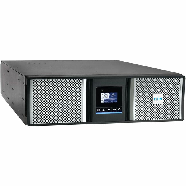 Eaton 9PX5KG2 9PX G2 5000VA 5000W 208V UPS de conversión doble en línea - Entrada L6-30P o cableada, 2 L6-20R, 2 L6-30R, Salida cableada, Tarjeta de red segura, Tiempo de ejecución extendido, Bastidor/Torre 3U