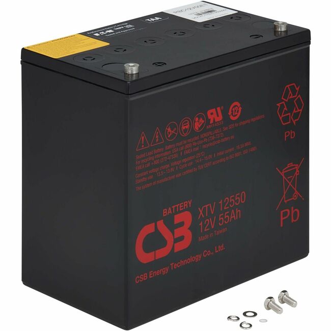 Eaton RBC12V55ET Módulo de Batería Externa Eaton Tripp Lite Series 12V DC 55AH para UPS de Red de Temperatura Extrema 120V AC, TAA