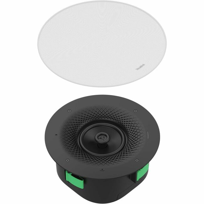 Yealink Network Technology CO. 1306036 Yealink CS10 Altavoz Montable en Techo de 2 Vías - 24 W RMS - Blanco, Negro