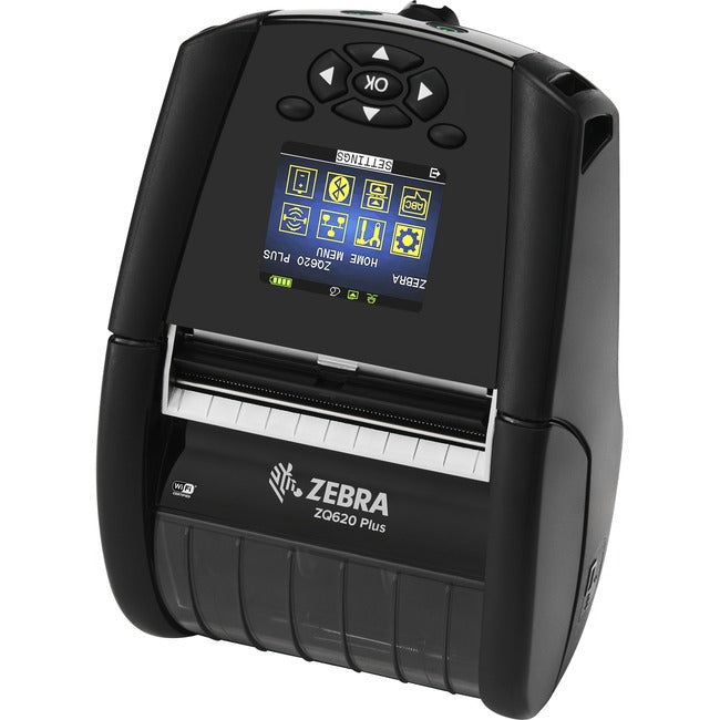 Strategic Sourcing-zebra ZQ62-AUWA004-00 Zebra ZQ620 Plus Impresora Térmica Directa de Escritorio, Industrial y Móvil - Monocromática - Impresión de Etiquetas/Recibos - Bluetooth - LAN Inalámbrica - Comunicación de Campo Cercano (NFC)