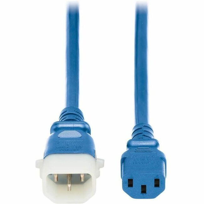Eaton P005-E10-ABL-6 Tripp Lite Series PDU Power Cords, C13 to P-Lock C14 - Heavy-Duty, 15A, 250V, 14 AWG, 10 ft. (3.1 m), Blue, 6 Pack