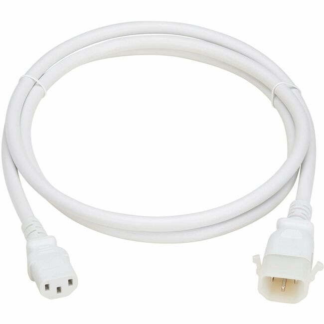 Eaton P005-E06-AWH-6 Tripp Lite Series PDU Power Cords, C13 to P-Lock C14 - Heavy-Duty, 15A, 250V, 14 AWG, 6 ft. (1.8 m), White, 6 Pack
