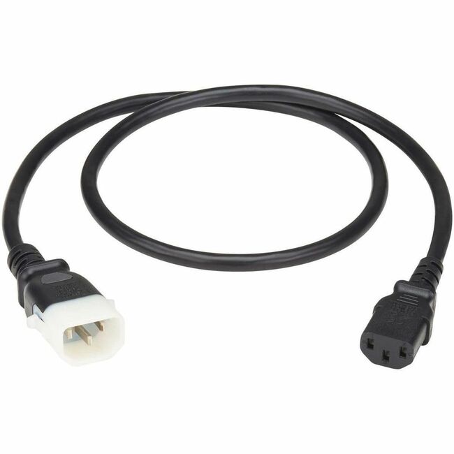 Eaton P005-E03-6 Tripp Lite Series PDU Power Cords, C13 to P-Lock C14 - Heavy-Duty, 15A, 250V, 14 AWG, 3 ft. (0.9 m), Black, 6 Pack