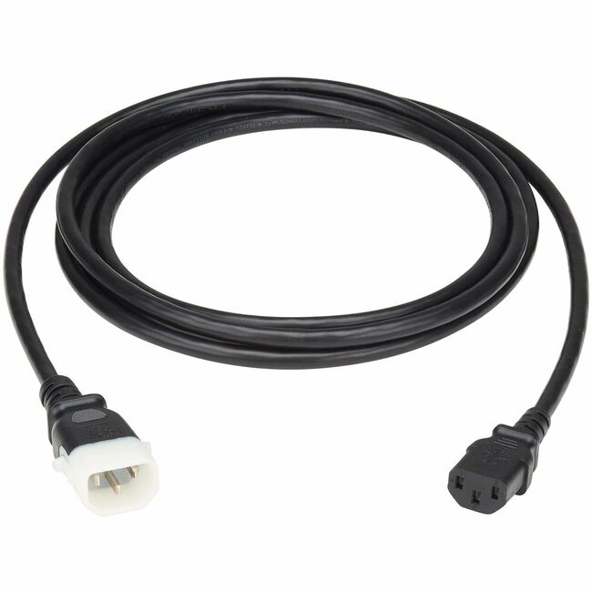 Eaton P004-E06 Tripp Lite Series Cable de Alimentación PDU, C13 a P-Lock C14 - Clasificado para América del Norte y Europa, 10A, 250V, 18AWG, 6 ft. (1.83m), Negro