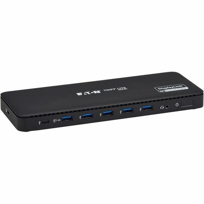 Eaton U442-DOCK24DL2A Tripp Lite Series Estación de Acoplamiento Universal USB-C, Pantalla Dual - HDMI 4K y DisplayPort, Centro USB 3.2 Gen 1, GbE, Carga PD 100W