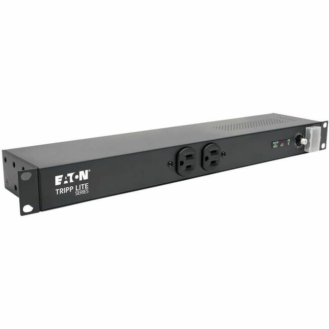 Eaton IBAR12-20ULTRA Tripp Lite Series Isobar Supresor de Picos de Voltaje para Servidor de Red con 12 Salidas, Cable de 15 ft. (4.57 m) con Enchufe 5-20P, 3840 Joules, LEDs de Diagnóstico, Montaje en Rack 1U