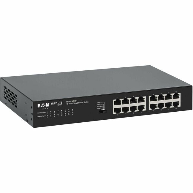 Eaton NG16-1 Conmutador Gigabit Ethernet no administrado de 16 puertos 10/100/1000 Mbps para escritorio de la serie Eaton Tripp Lite, con carcasa de metal