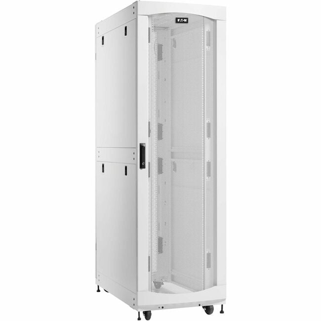 Eaton SRH422442W SmartRack 42U Standard-Depth Standard-Width Heavy-Duty Rack Enclosure Cabinet for AI Servers, White
