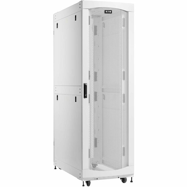 Eaton SRH422446W SmartRack 42U Deep Standard-Width Heavy-Duty Rack Enclosure Cabinet for AI Servers, White