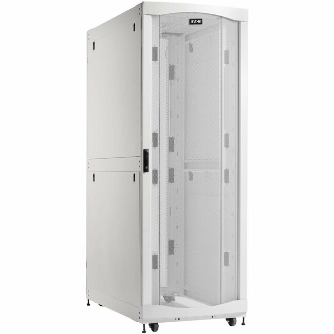 Eaton SRH483254W SmartRack 48U Extra-Deep Extra-Wide Heavy-Duty Rack Enclosure Cabinet for AI Servers, White