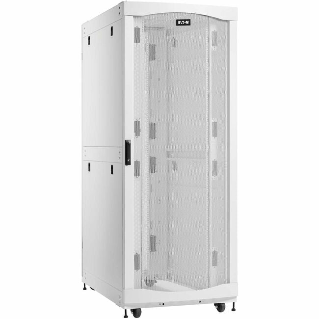 Eaton SRH483242W SmartRack 48U Profundidad Estándar Ancho Extra Gabinete de Recinto de Bastidor Servicio Pesado para Servidores de IA, Blanco