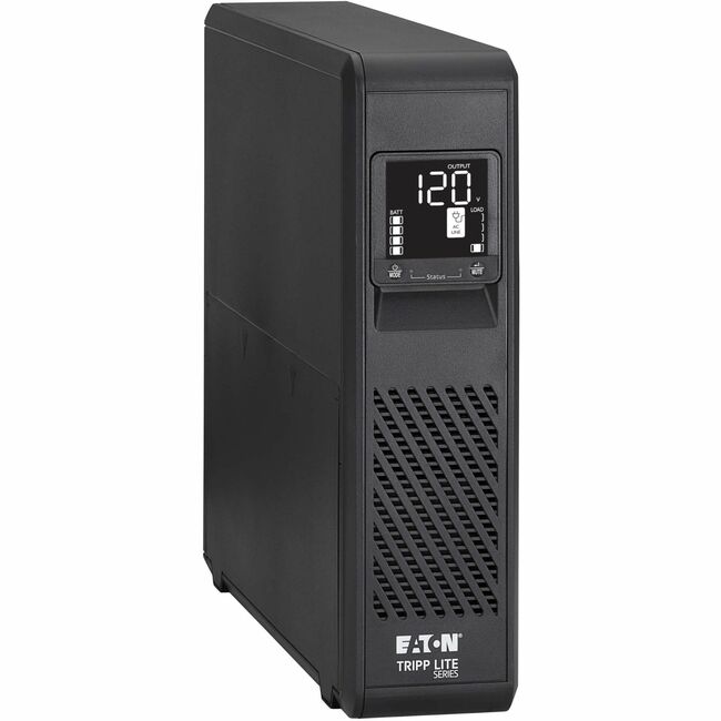 Eaton SMART1500PSRTNC Tripp Lite Series 1500VA 1050W 120V Line-Interactive Pure Sine Wave Cloud-Connected UPS with Remote Monitoring - 10 NEMA 5-15R Outlets (Surge and Battery Backup), LCD, 5-15P Plug, Tower