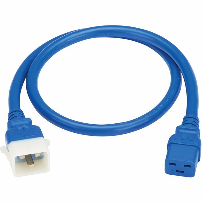 Eaton P036-E03-ABL-6 Tripp Lite Series PDU Power Cords, C19 to P-Lock C20 - Heavy-Duty, 20A, 250V, 12 AWG, 3 ft. (0.9 m), Blue, 6 Pack