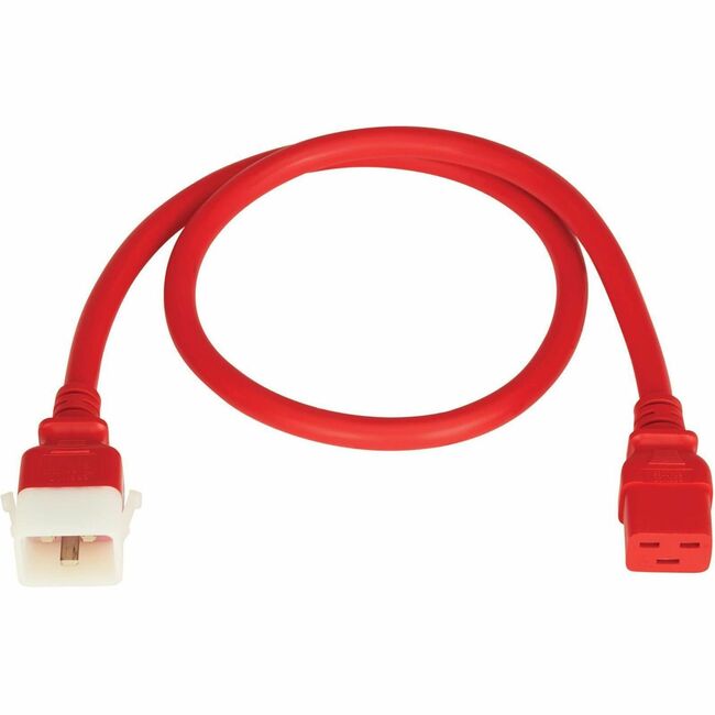 Eaton P036-E03-ARD-6 Tripp Lite Series PDU Power Cords, C19 to P-Lock C20 - Heavy-Duty, 20A, 250V, 12 AWG, 3 ft. (0.9 m), Red, 6 Pack