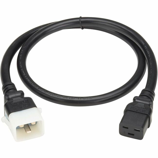 Eaton P036-E04 Tripp Lite Series PDU Power Cord, C19 to P-Lock C20 - Heavy-Duty, 20A, 250V, 12 AWG, 4 ft. (1.2 m), Black