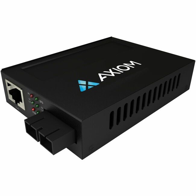 Axiom AXG103680 Convertidor de Medios POE+ 1000BASE-T a 1000BASE-LX