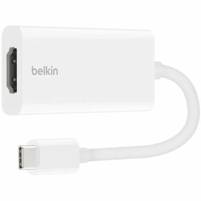 Belkin International INC F2CU038DSWHTAPL Adaptador de Audio Video Belkin USB-C (M) a HDMI (H) - Compatible con Dolby Vision - 4K a 60Hz - Cable Adaptador - Blanco