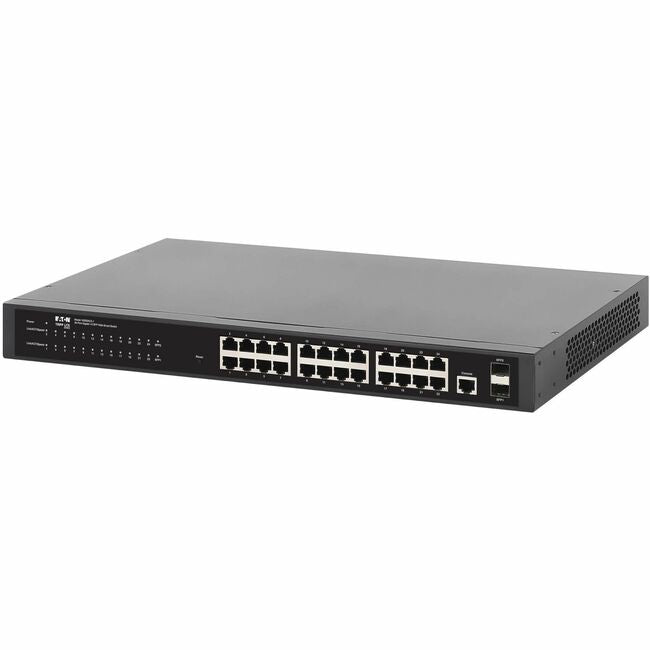 Eaton NGS24C2-1 Switch Ethernet Gigabit administrado de 24 puertos de la serie Tripp Lite - Capa 2, 1 Gbps, 2 puertos SFP GbE, 1U Rack/Escritorio