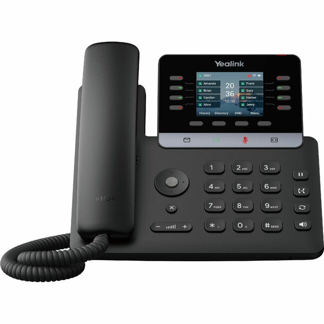 Yealink Network Technology CO. 1301012 Yealink T73U IP Phone - Con cable - Con cable - 5 Conferencias múltiples - Montable en pared, Montable en soporte - Gris