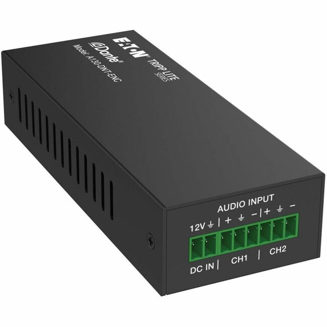 Eaton A130-DNT-ENC Codificador de Audio Analógico Dante de 2 Canales de la serie Tripp Lite A130-DNT-ENC
