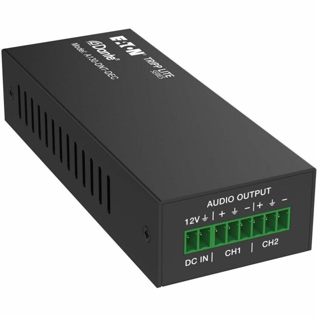 Eaton A130-DNT-DEC Tripp Lite series A130-DNT-DEC Dante 2-Channel Analog Audio Decoder