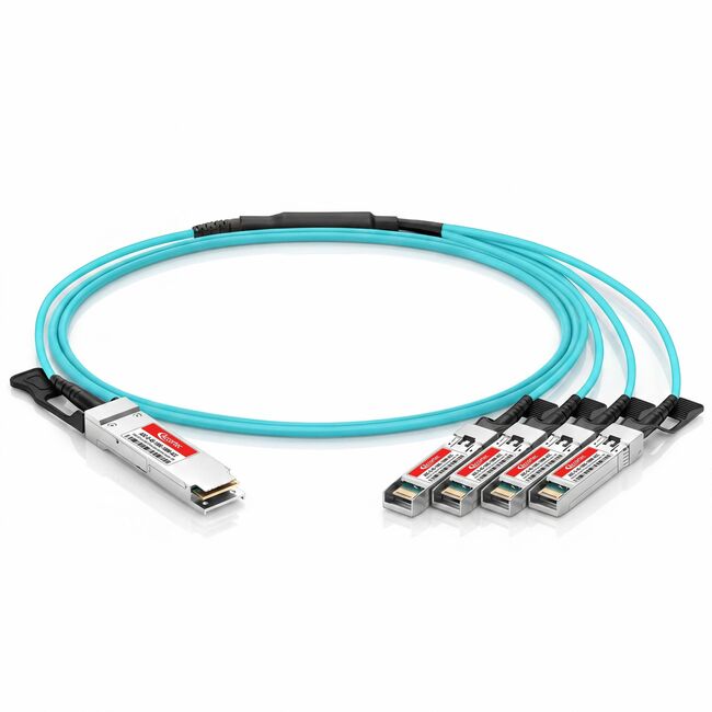 Accortec Incorporated AOC-Q-4S-100G-100M-ACC Accortec 100GbE QSFP a 4x 25GbE SFP Cable Óptico Activo Compatible con Arista - 100M