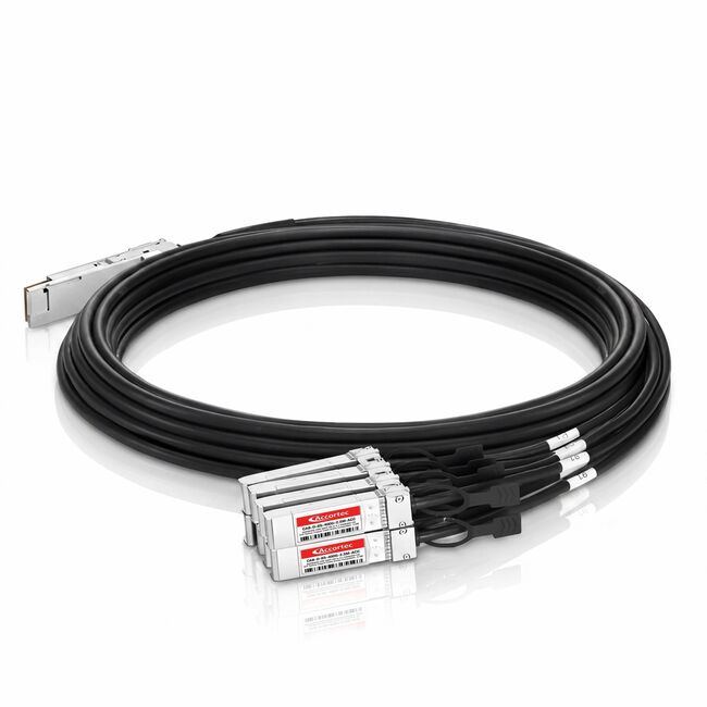 Accortec Incorporated CAB-D-8S-400G-2.5M-ACC Accortec 400GBASE-CR8 QSFP-DD a 8 x 50GBASE-CR SFP Cable Twinax de Cobre Compatible con Arista- 2.5M