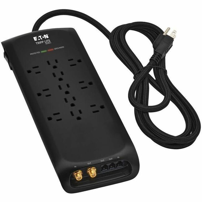 Eaton TLP118DBTELTV Tripp Lite series Protect It! TLP118DBTELTV 11-Outlets Surge Suppressor/Protector