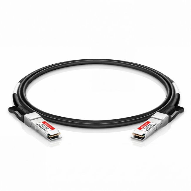 Accortec Incorporated QSFP-40G-C4M-ACC Accortec 40Gb QSFP+ Cable de Cobre Conectado Directo Compatible con Alcatel- 4M