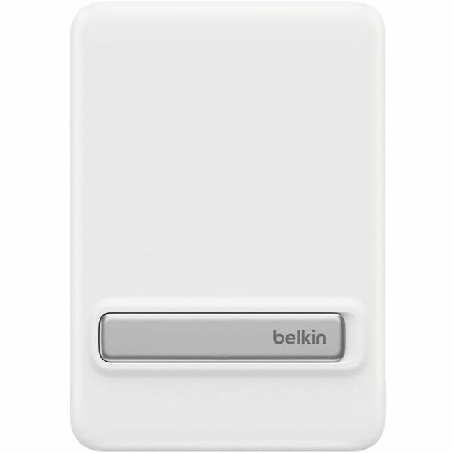 Belkin International INC BPD011FQWH Belkin BoostCharge Slim Magnetic Power Bank 5K con Qi2, Blanco, Soporte