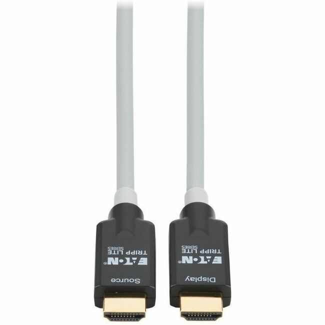 Eaton P568FA-20M-8K6 Tripp Lite series Cable de Fibra Óptica HDMI Blindado de Alta Velocidad HDMI 2.1 8K 60 Hz 48 Gbps HDR M/M Negro 20M