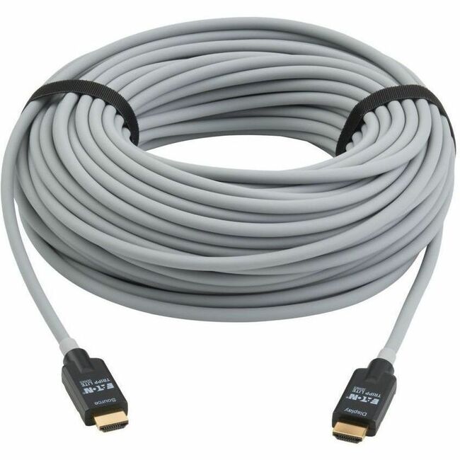 Eaton P568FA-30M-8K6 Tripp Lite series Cable de Fibra Óptica HDMI Blindado de Alta Velocidad HDMI 2.1 8K 60 Hz 48 Gbps HDR M/M Negro 30M