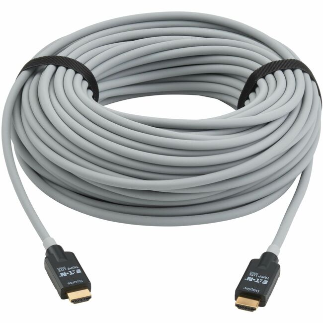 Eaton P568FA-50M-8K6 Tripp Lite series Cable Óptico Activo de Fibra HDMI Blindado de Alta Velocidad HDMI 2.1 8K 60 Hz 48 Gbps HDR M/M Negro 50M