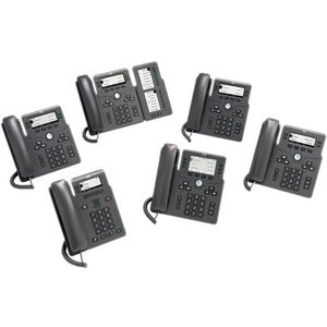 Cisco Systems CP-6861-3PW-NA-K9= Cisco 6861 Teléfono IP - Con Cable - Con Cable/Inalámbrico - Wi-Fi - Montable en Pared - Carbón