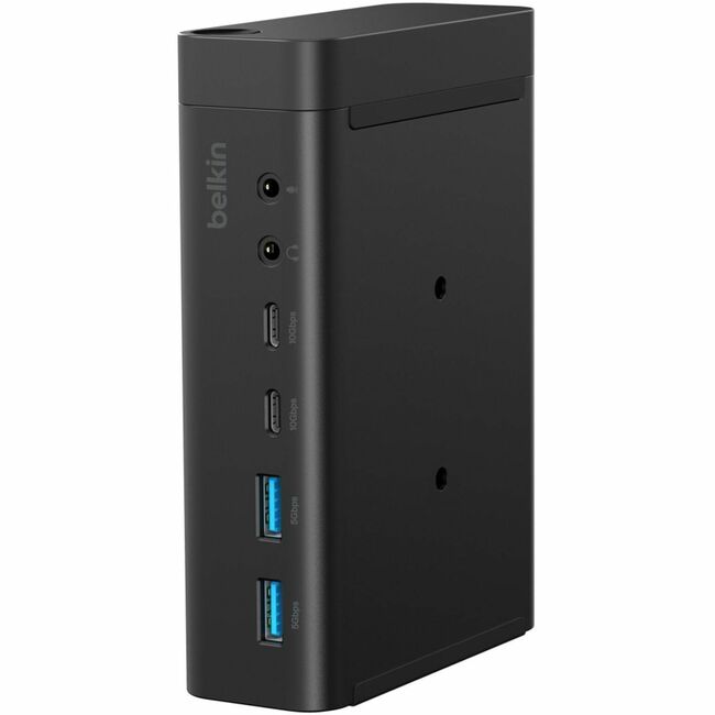 Belkin International INC INC028TTBK Belkin 14-en-1 Estación de Acoplamiento USB-C de Pantalla Dual - 10 Gbps 140W - 4xUSB-A, 3xUSB-C, 2xDP, 2xHDMI, 1x2.5GbE, 2x3.5mm Audio - 4K - Negro