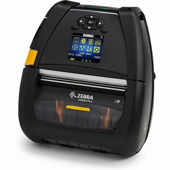 Strategic Sourcing-zebra ZQ62-HUXA004-00 Zebra ZQ620 Plus Impresora Térmica Directa de Doble Cara para Escritorio, Industrial, Móvil, Minorista, Transporte y Logística, Almacén, Manufactura - Monocromática - Impresión de Etiquetas/Recibos - Bluetooth