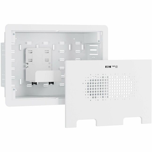 Eaton DMINWALL Tripp Lite series DMINWALL Soporte de pared para Monitor, HDTV, Media Box, Media Player, Servidor, Router, Consola de juegos, Pantalla plana - Blanco