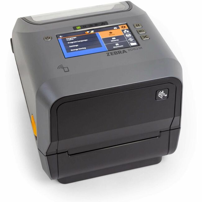 Strategic Sourcing-zebra ZD6A143-301RR1EZ Zebra ZD621R Retail, Healthcare, Hospitality, Food & Beverage Thermal Transfer Printer - Monochrome - Desktop - Label/Receipt Print - Ethernet - USB - USB Host - Serial - Bluetooth 5.3 - IEEE 802.11ax Wireles