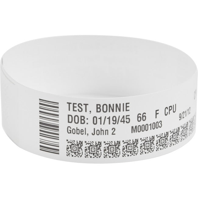 Strategic Sourcing-zebra 10006995-3K Zebra Pulsera Polipropileno 1 x 11in Térmica Directa Zebra Z-Band Direct Green HC100