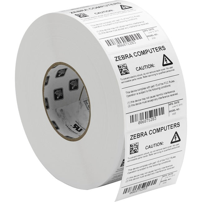 Strategic Sourcing-zebra 10011702 Etiqueta Zebra Poliéster 3 x 1in Transferencia Térmica Zebra Z-Ultimate 3000T núcleo de 3 in