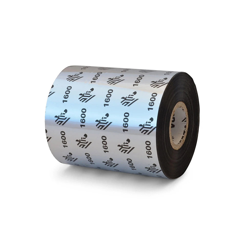 Strategic Sourcing-zebra 01600BK08345 Zebra Cinta de Transferencia Térmica - Negro - 18 / Caja
