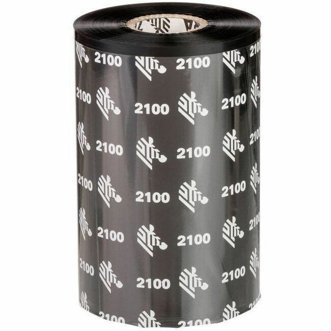 Strategic Sourcing-zebra 02100BK11045 Zebra Cinta de cera 4.33inx1476ft 2100 Alto desempeño núcleo de 1in