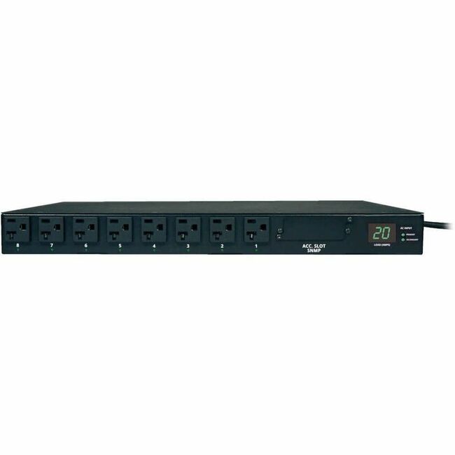 Eaton PDUMH20AT Tripp Lite by Eaton PDU 1.9kW Single-Phase Local Metered Automatic Transfer Switch PDU 2 120V L5-20P / 5-20P Inputs 16 5-15/20R Outputs 1U TAA