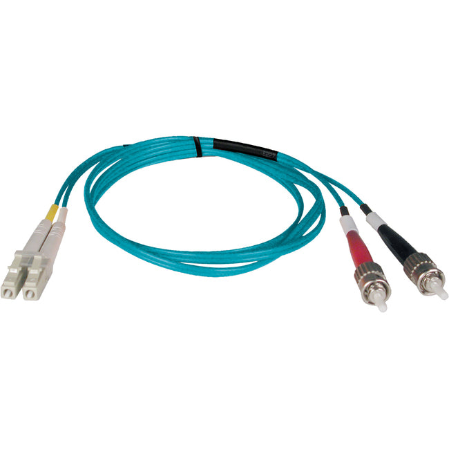 Eaton N818-02M Tripp Lite by Eaton 2M 10Gb Duplex Multimode 50/125 OM3 LSZH Cable de conexión de fibra óptica LC/ST Aqua 6' 6ft 2 Meter