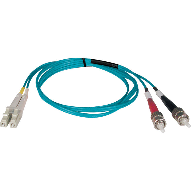 Eaton N818-05M Tripp Lite by Eaton 5M 10Gb Duplex Multimode 50/125 OM3 LSZH Fiber Optic Patch Cable LC/ST Aqua 16' 16ft 5 Meter