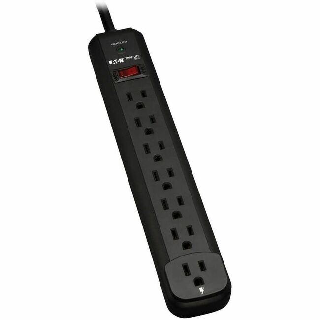 Eaton TLP712B Tripp Lite by Eaton Protect It! Supresor de Picos de 7 Salidas Cordón de 12 ft. 1080 Joules LED de Diagnóstico Carcasa Negra