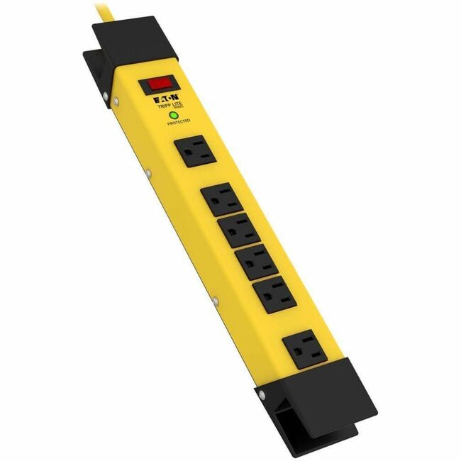 Eaton TLM609SA Tripp Lite Series Protect It! Protector contra Sobretensiones Industrial de Seguridad de 6 Salidas, Cable de 9 ft., 1500 Joules, Envolvente de Cable, Orificios de Suspensión