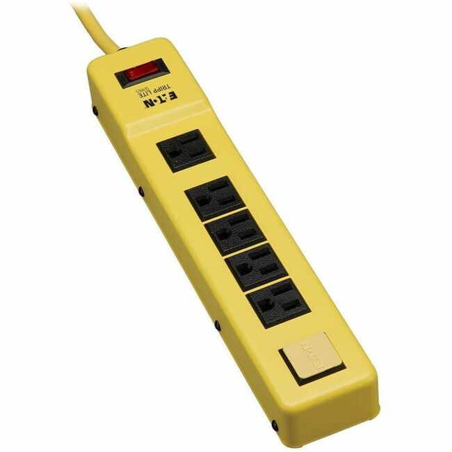 Eaton TLM626NS Tripp Lite Series Power It! Regleta de Energía de Seguridad de 6 Salidas, Cable de 6 pies (1.83 m) y Clip, Cubiertas de Seguridad